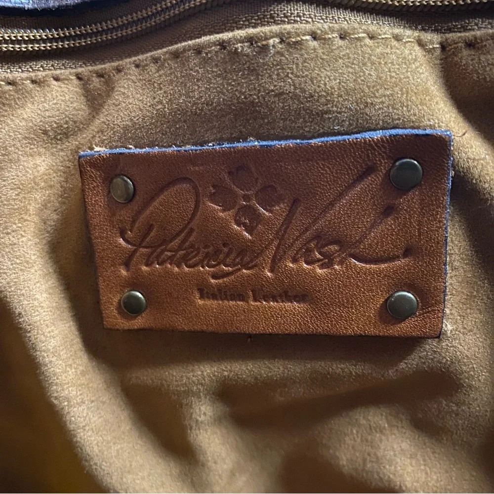 Patricia Nash Armeno Crossbody dark Leather Bag - Picture 9 of 15